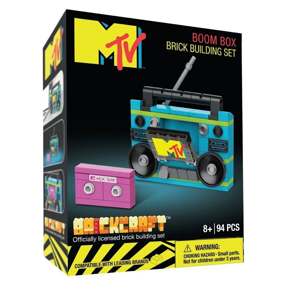 MTV Retro Boombox 94pc. Brick Building Set By Brickcraft